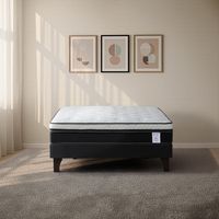 Cama Europea New Style 6 2 Plazas X 2.00Mt Base Normal