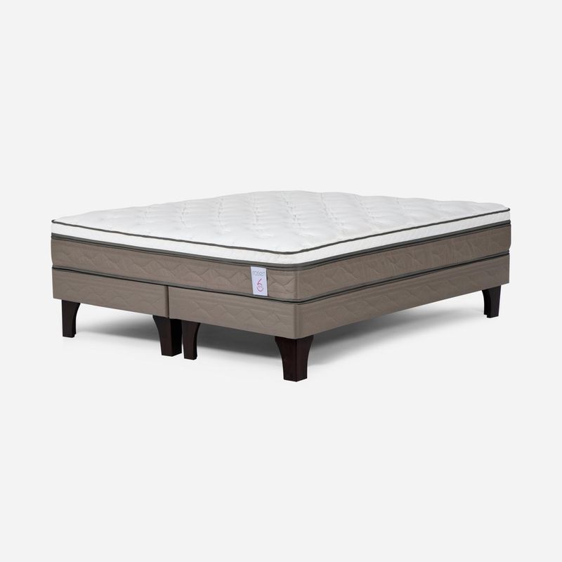 ROSEN - Cama Europea New Style 6 2 Plazas X 2.00Mt Base Dividida Rosen