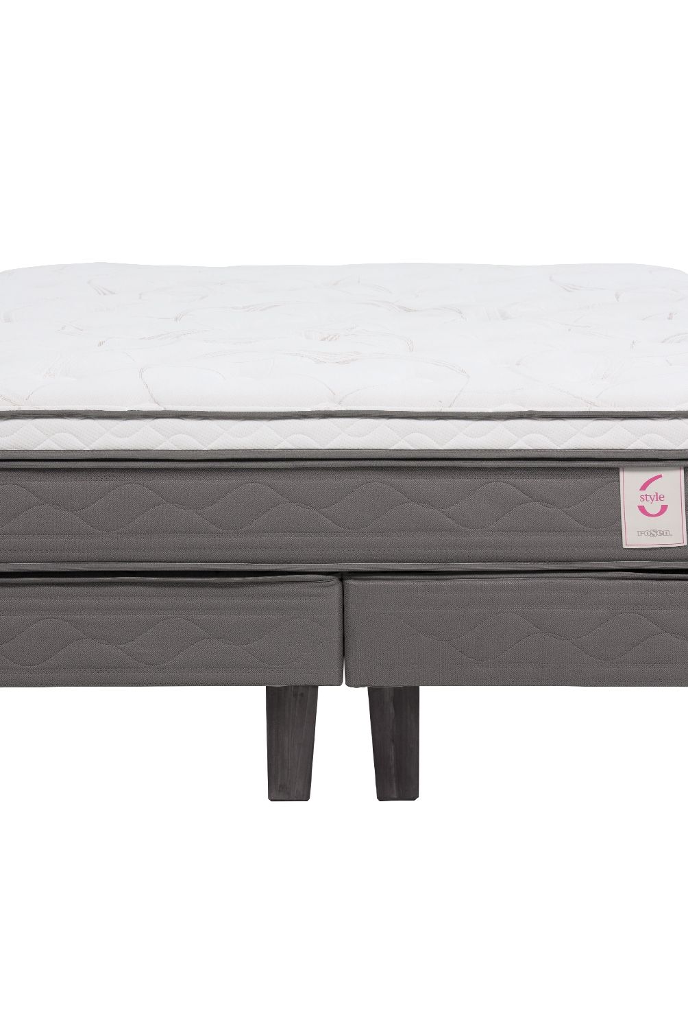 ROSEN - Cama Europea New Style 6 2 Plazas X 2.00Mt Base Dividida Rosen
