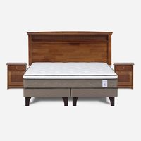 Cama Europea King New Style 6 + Muebles Veneto