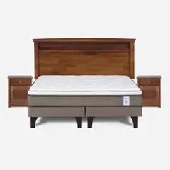 ROSEN - Cama Europea King New Style 6 + Muebles Veneto