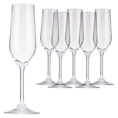 Imagen 2 del producto Set 6 Copas Champagne Cristal Titanio 200 ml Riserva