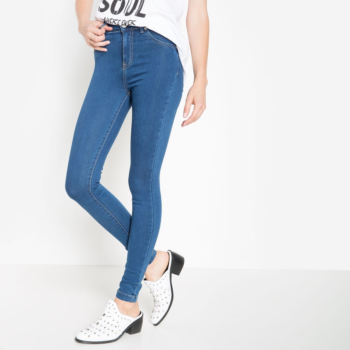 AMERICANINO - Americanino Jeans Skinny Tiro Alto Mujer