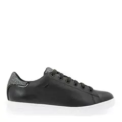 GEOX - Zapatilla Urbana Mujer Cuero Negra