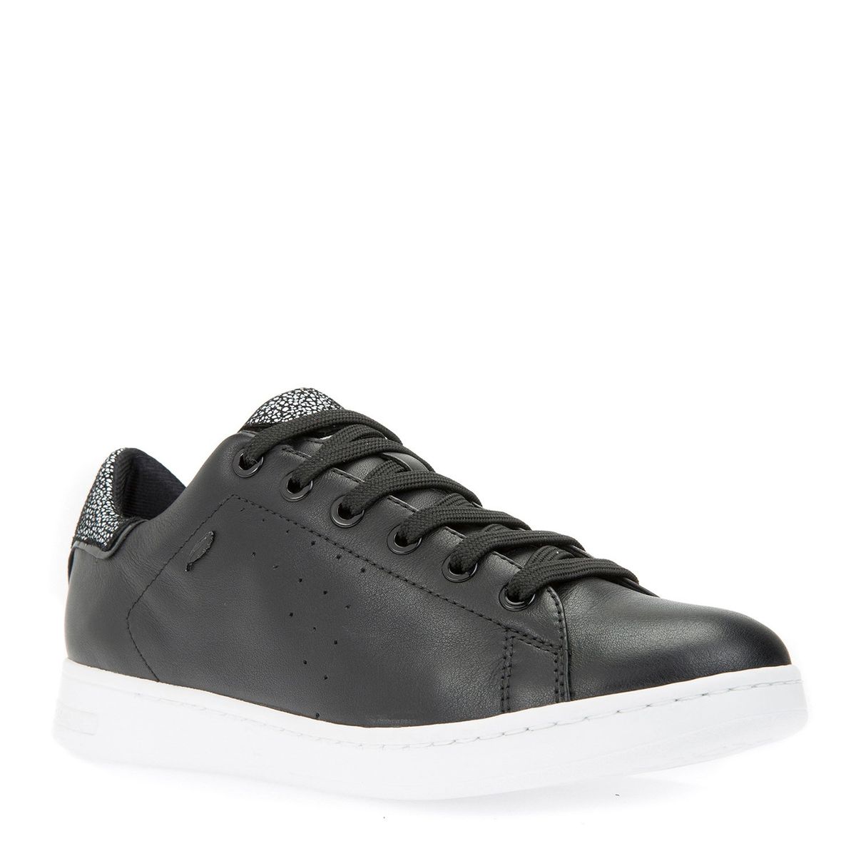 GEOX - Zapatilla Urbana Mujer Cuero Negra Geox