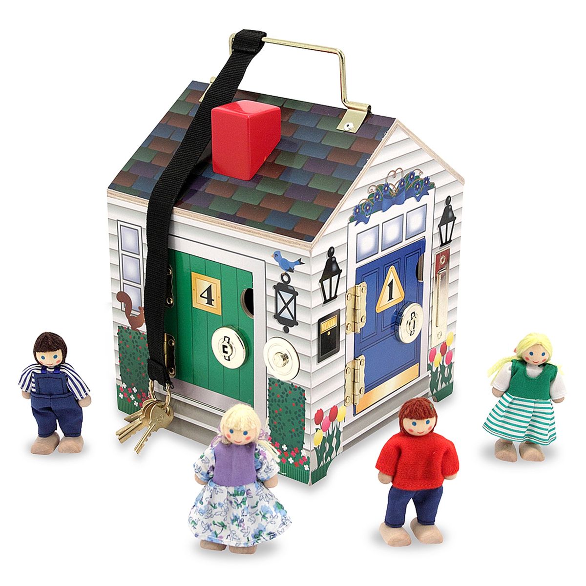 MELISSA & DOUG - Casa De Madera Con Timbre Melissa & Doug
