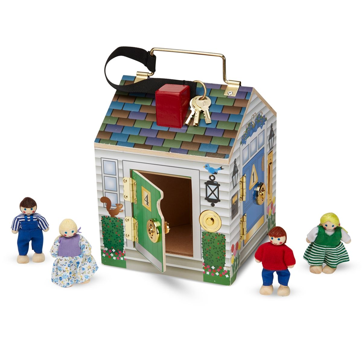 MELISSA & DOUG - Casa De Madera Con Timbre Melissa & Doug