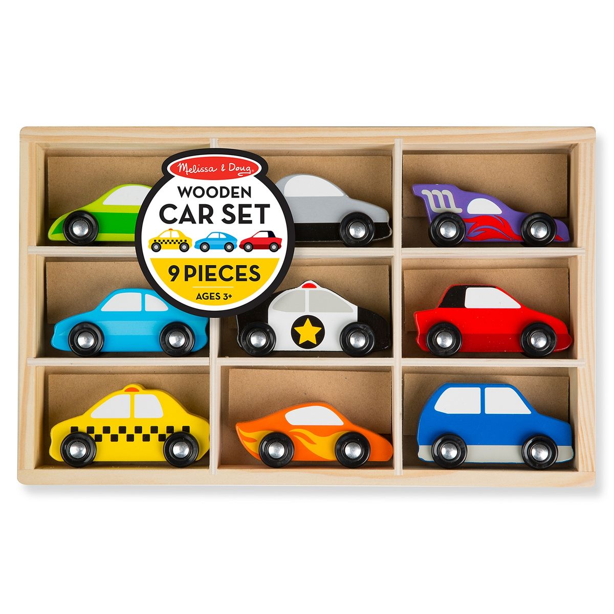 MELISSA & DOUG - Set Autos De Madera Melissa & Doug