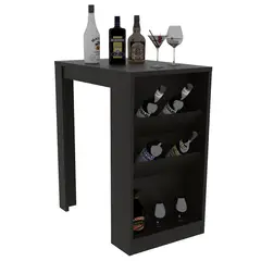 TUHOME - Mesa De Bar Syrah Wengue