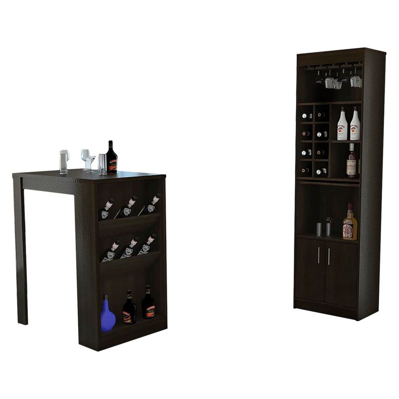 TUHOME - Combo 1 Bar + Mesa Wengue Syrah Tuhome
