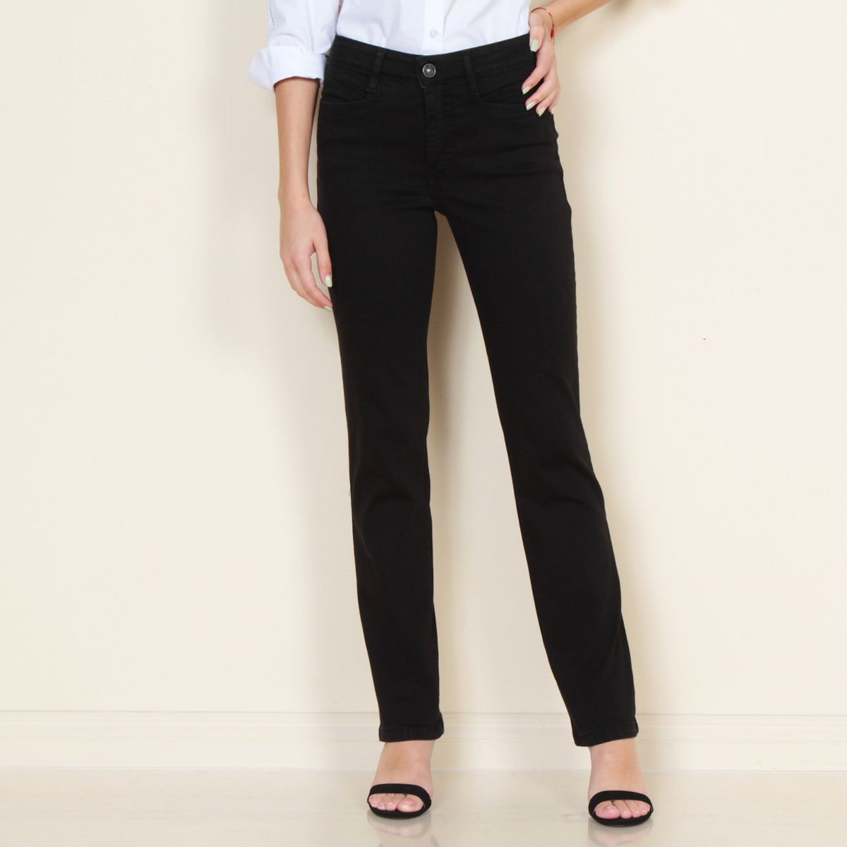 WADOS - Jeans Straight Tiro Alto Mujer Wados