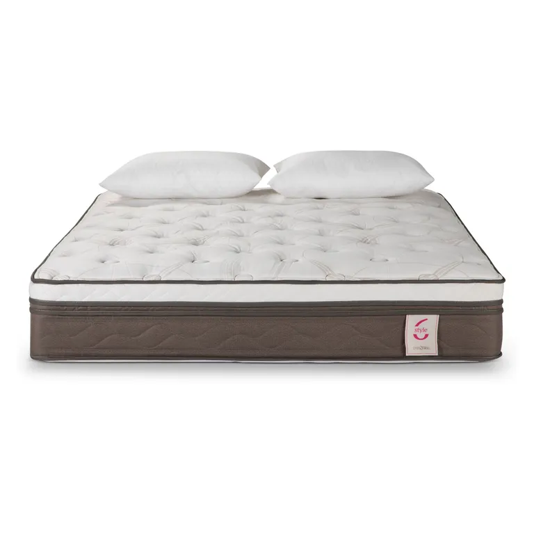 Colchón New Style 6 2 Plazas + Almohadas