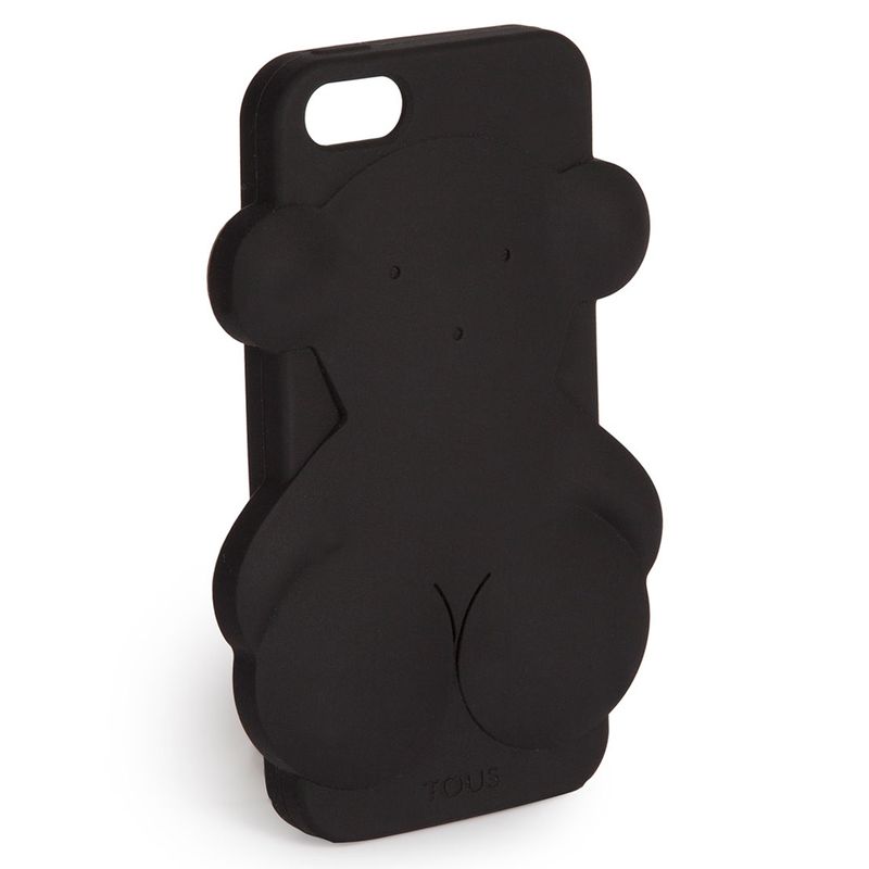 TOUS - Funda de Móvil Iphone 5 Rubber Bear en Color Negro
