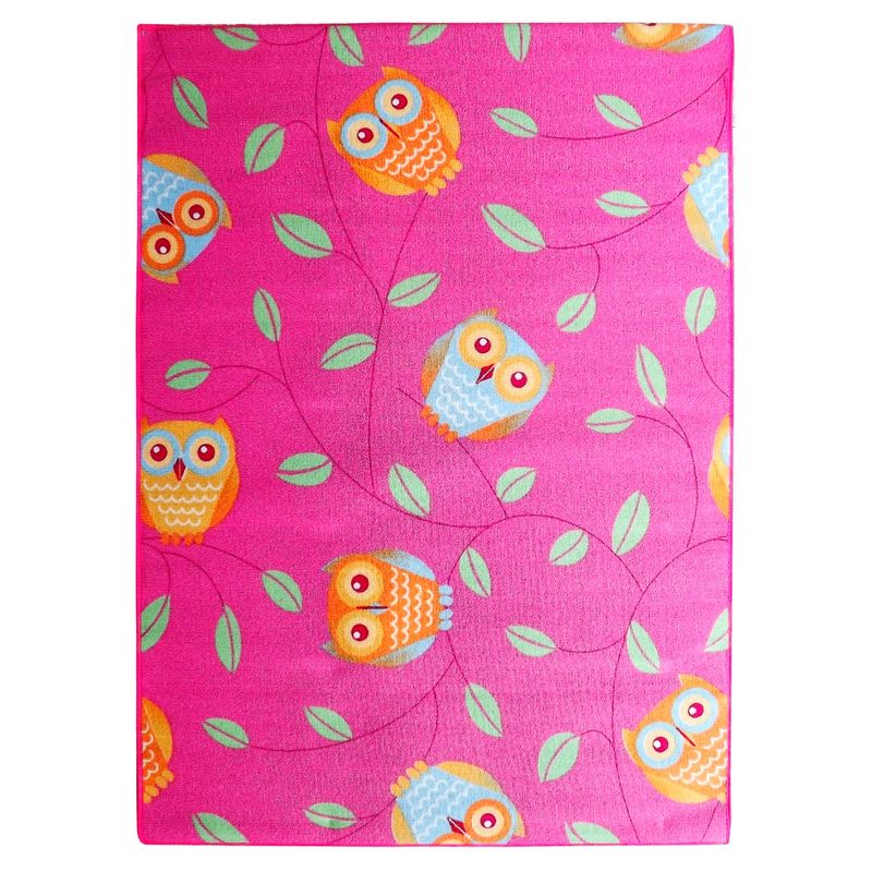 IDETEX - Alfombra Infantil Happy Owl Fucsia Idetex