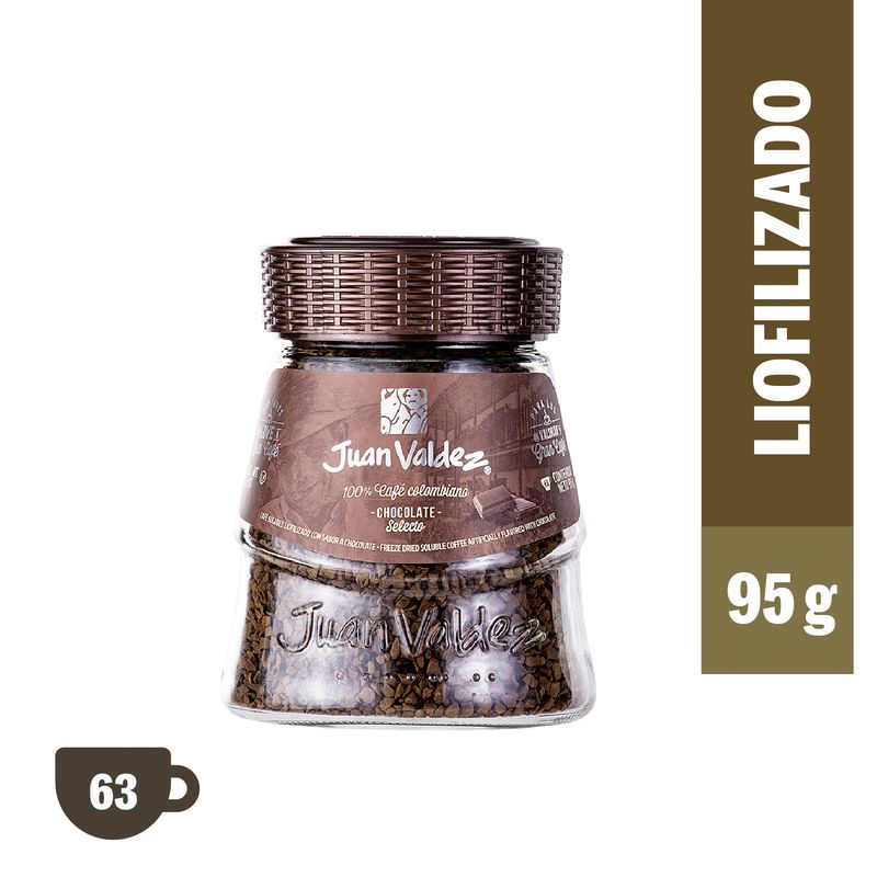 JUAN VALDEZ - Café Soluble Liofilizado Chocolate 95 Gr Juan Valdez
