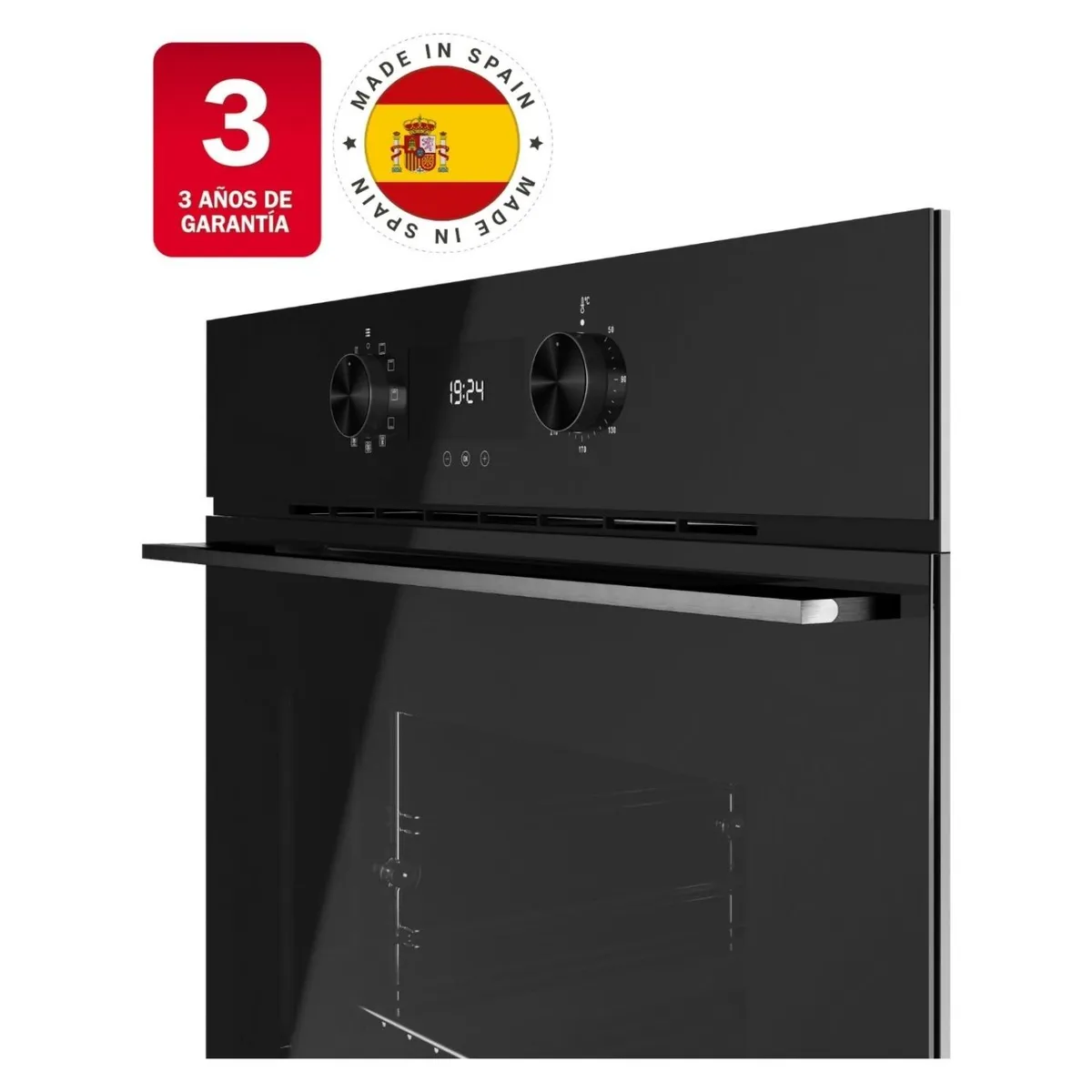 TEKA - Horno Eléctrico Empotrado 71 Lt Hlb-8400 Negro Teka