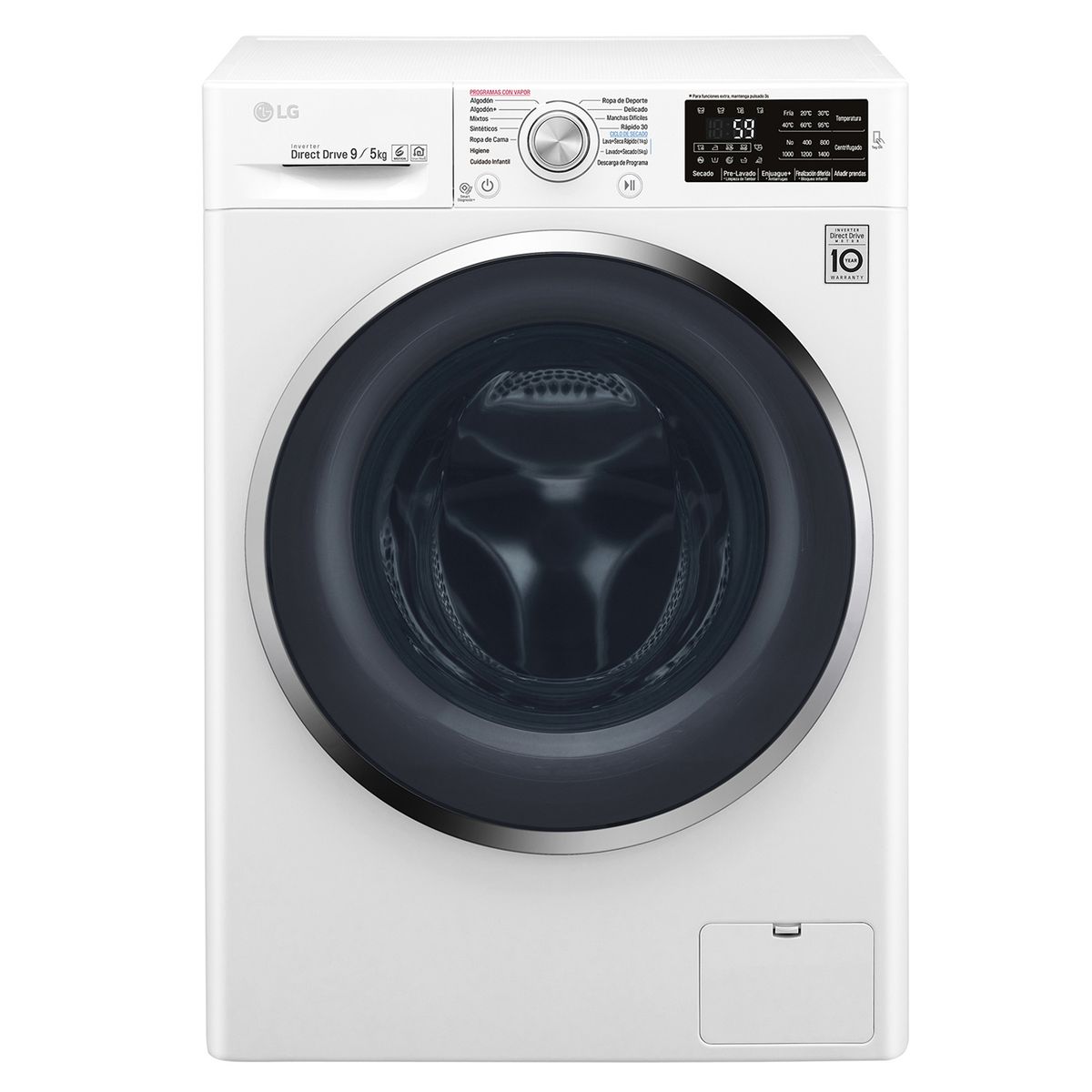 LG - Lavadora Secadora 9/5 kg WD9WB6