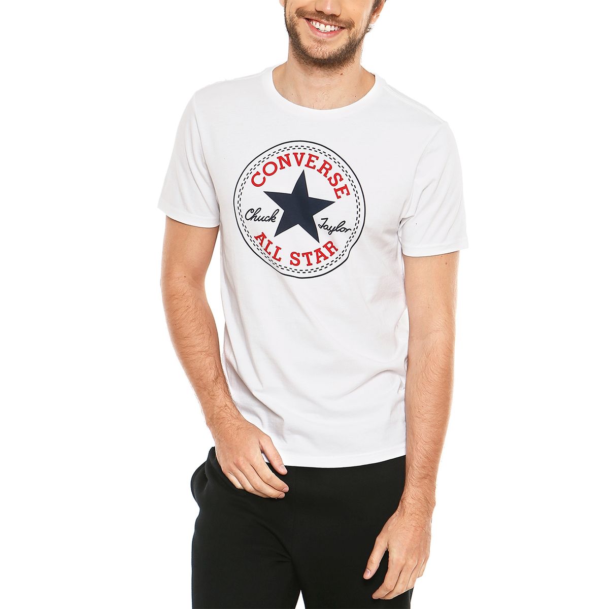 CONVERSE - Polera Manga Corta Algodón Hombre Converse