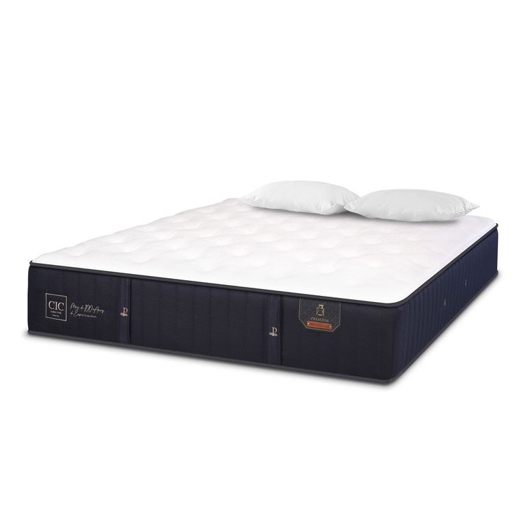 CIC Colchón Premium 2 plazas x 1.90mt + Almohadas