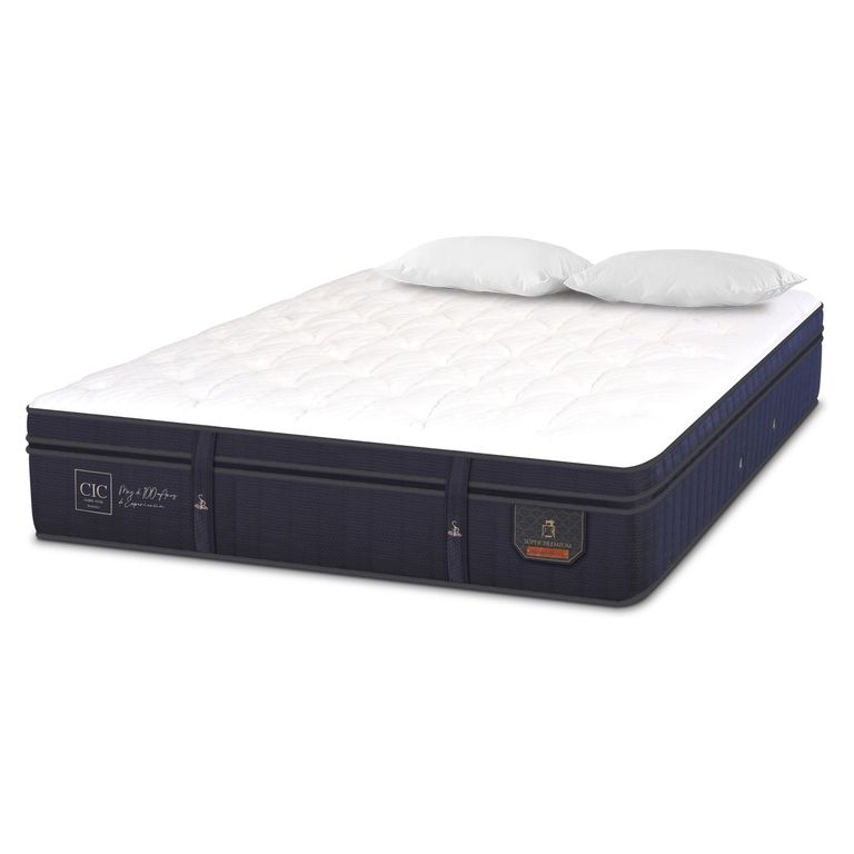 CIC Colchón Super Premium king x 2mt + Almohadas