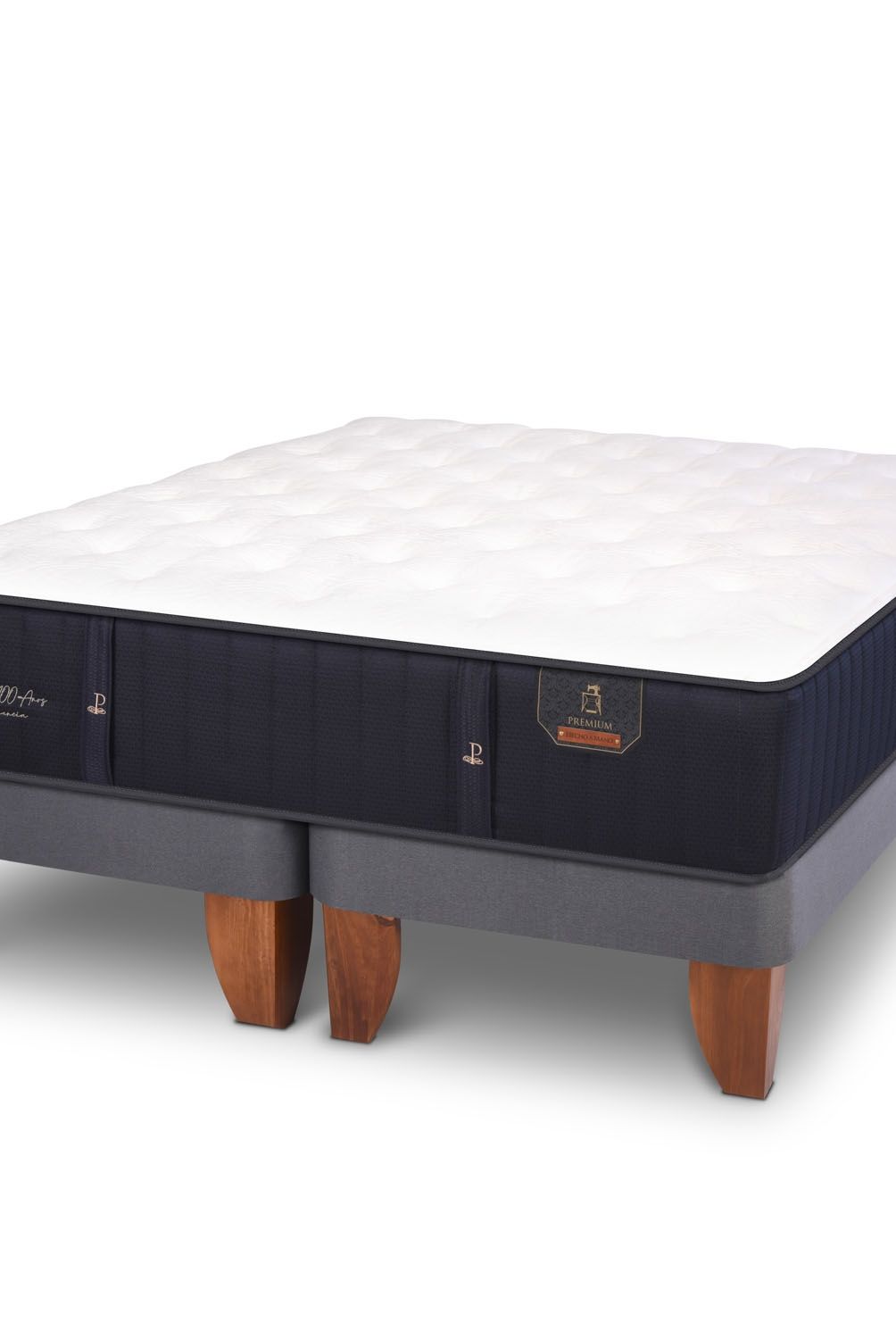 CIC - Cama Europea Super King Premium 200X200 Cm Base Dividida Cic
