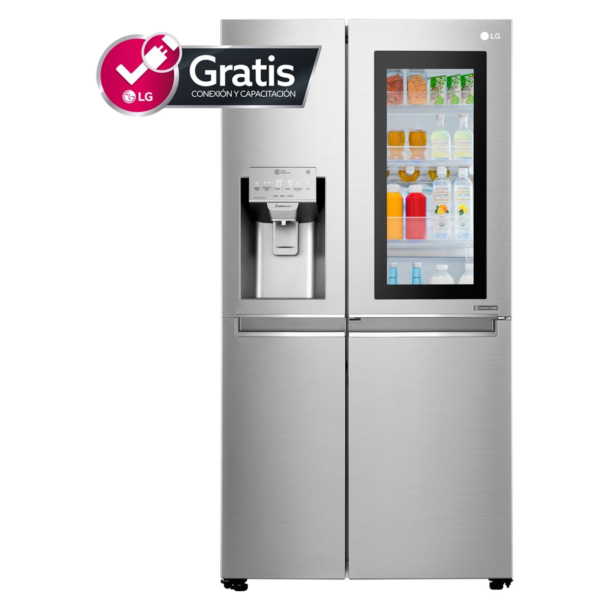 LG - Side By Side InstaView Door in Door 601 lt LS65SXN