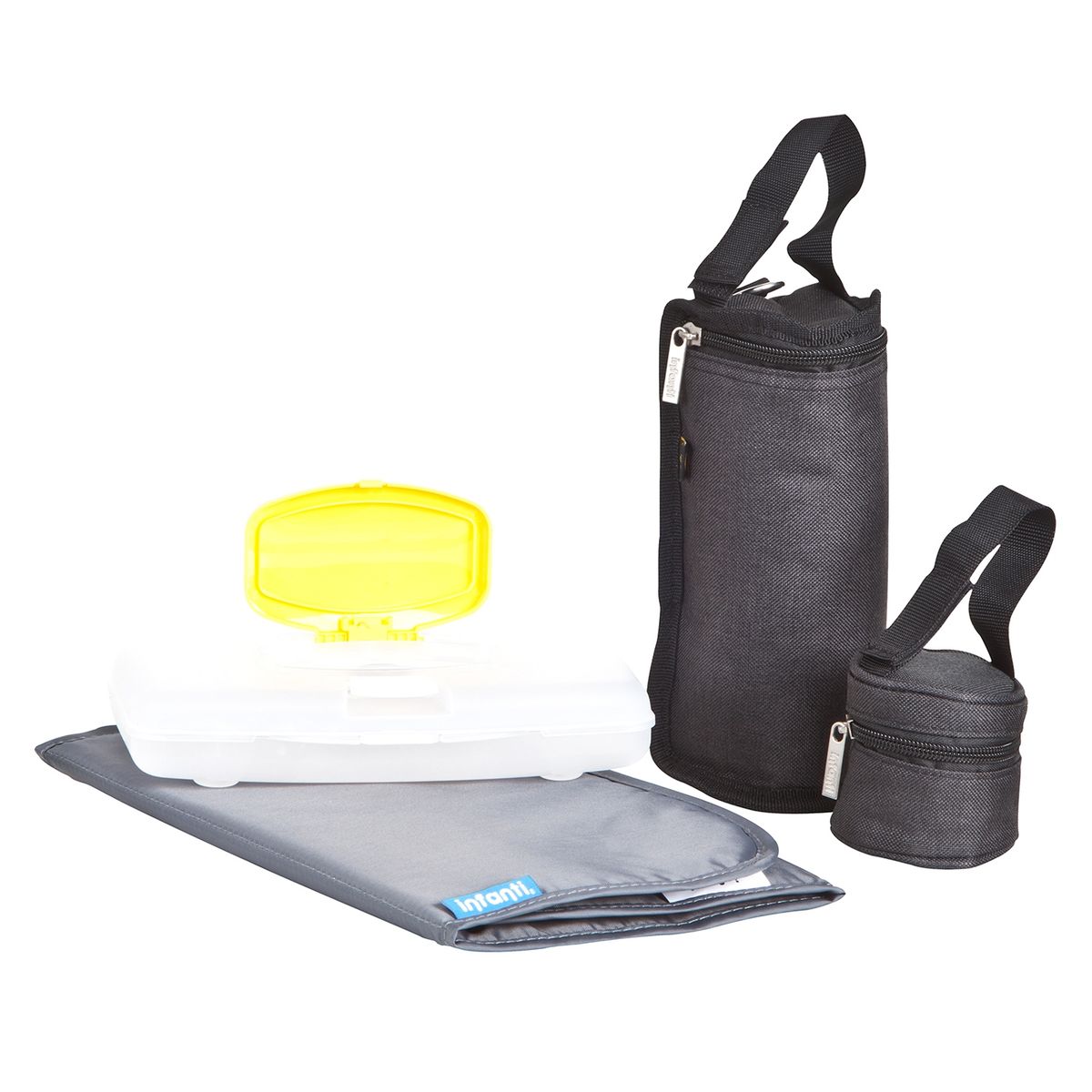 INFANTI - Mochila Mudador Portátil Back Pack Con Mudador, Porta Mamadera Y Chupete Infanti