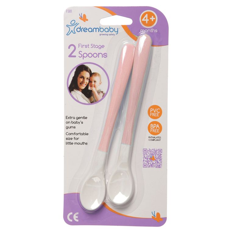 Set 2 Cucharas Primera Etapa Rosa