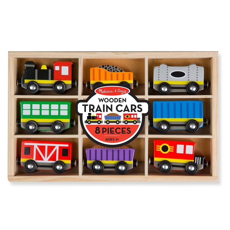 MELISSA & DOUG - Set Trenes De Madera Melissa & Doug