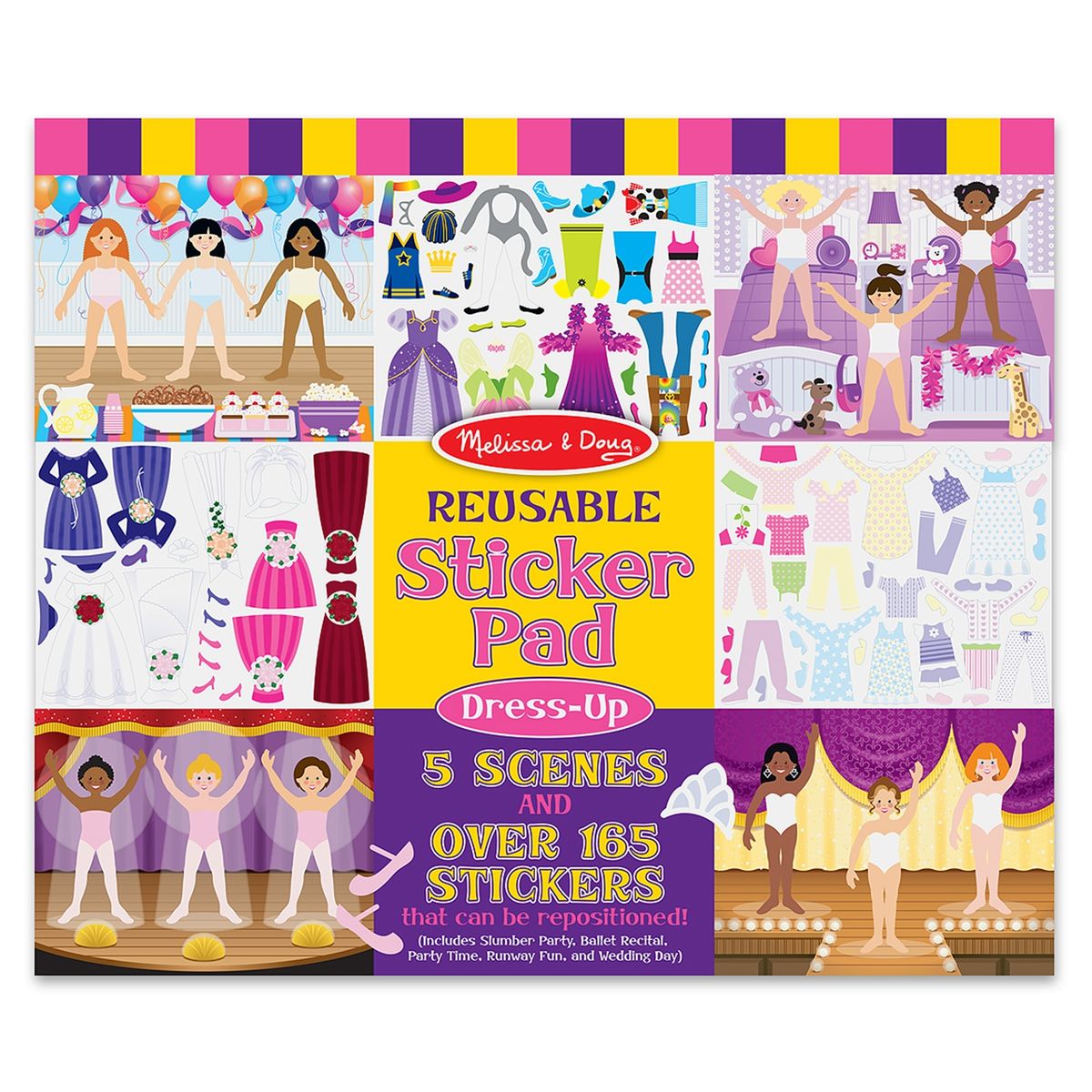 MELISSA & DOUG - Melissa & Doug Pad Stickers Reutilizables Ropa