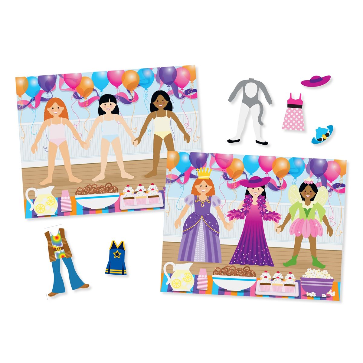 MELISSA & DOUG - Melissa & Doug Pad Stickers Reutilizables Ropa