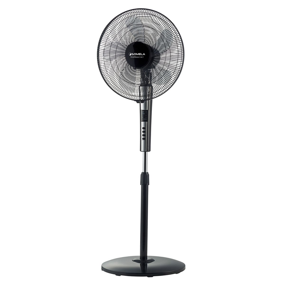 SOMELA - Ventilador De Pedestal Wind Breeze 2 En 1 Somela