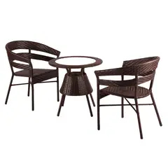 SPAZZIO - Juego De Comedor Terraza 2 Puestos Borneo