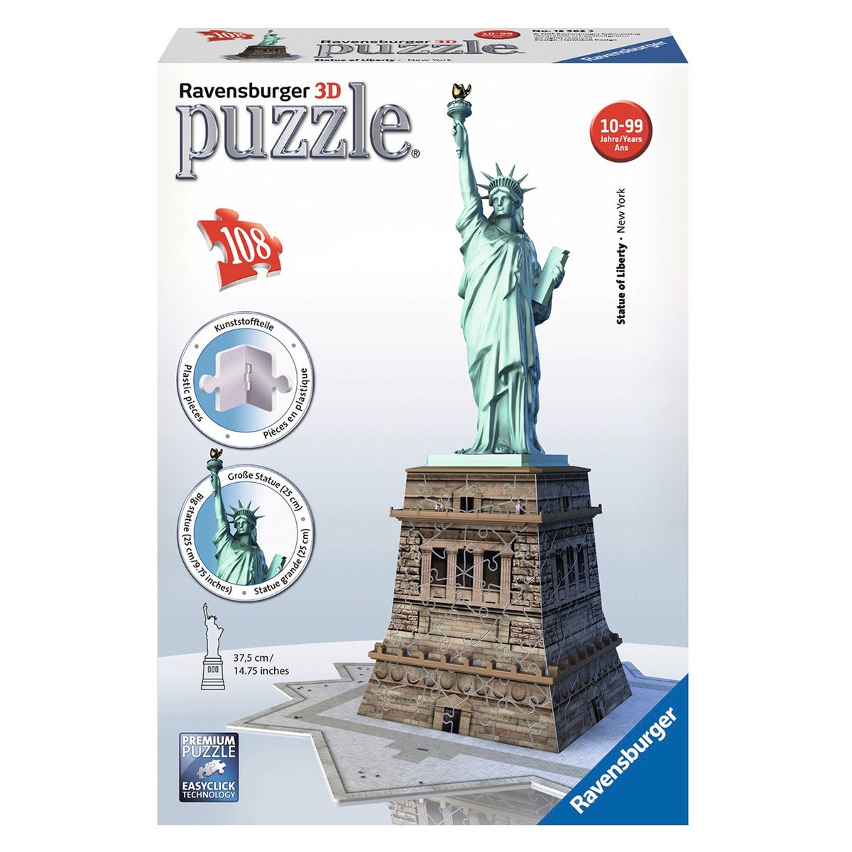RAVENSBURGER - Puzzle 3D Estatua De La Libertad Ravensburger
