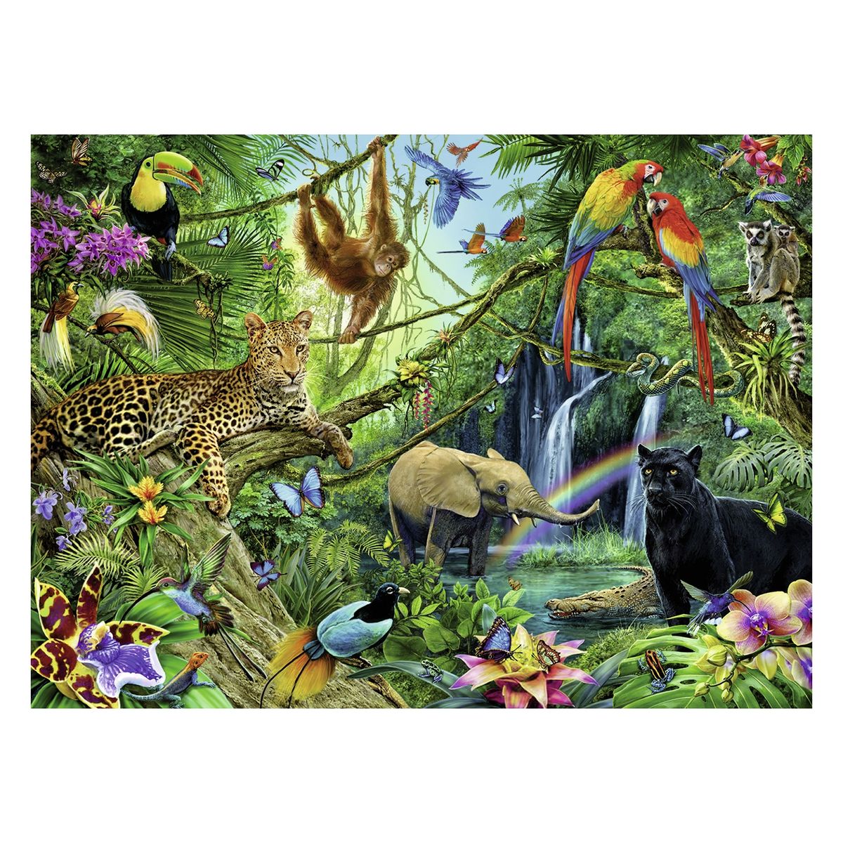 RAVENSBURGER - Ravensburger Puzzle XXL Jungla - 200 Piezas