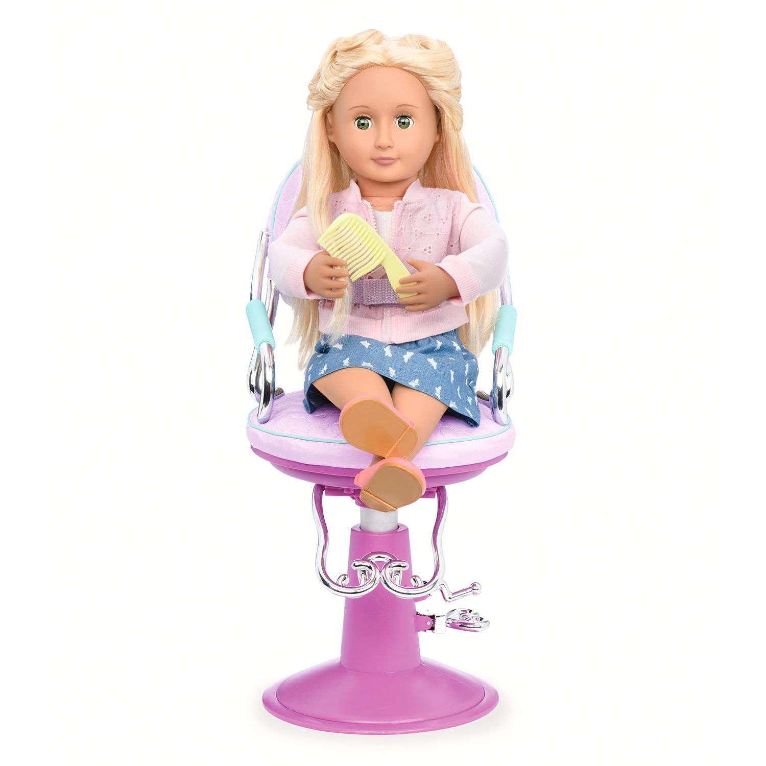 OUR GENERATION Caramba Sillon de Peluqueria Lila Our Generation