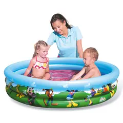 BESTWAY - Piscina Inflable Mickey 3 Anillos 122 X 25 Cm.