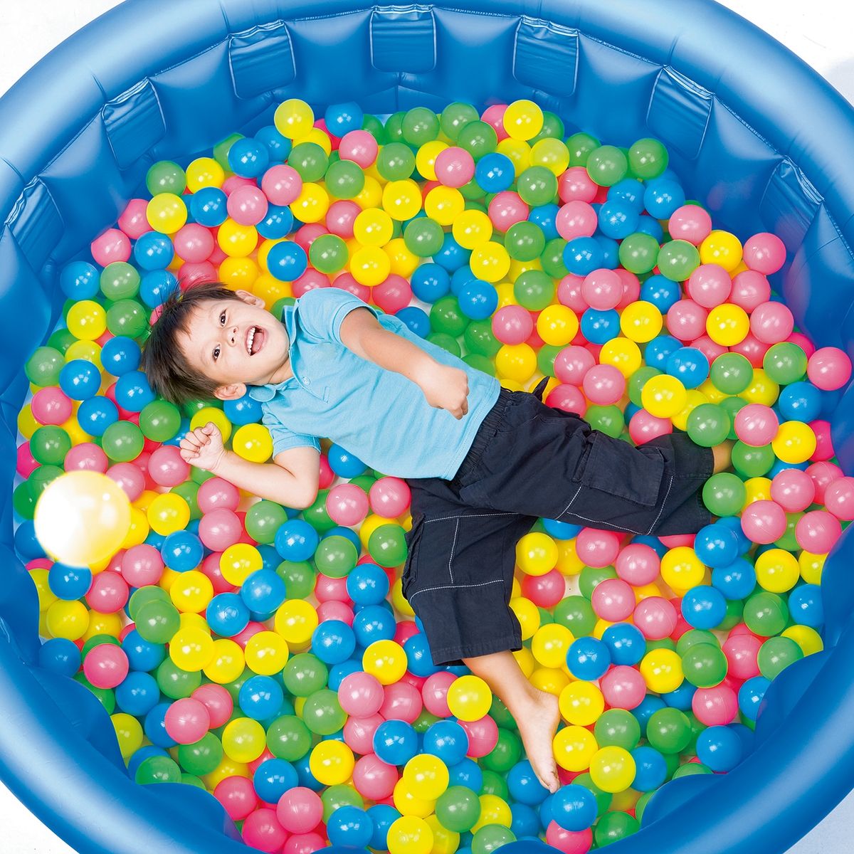 BESTWAY - Pack 100 Pelotas Plásticas 6.5 cm. Bestway