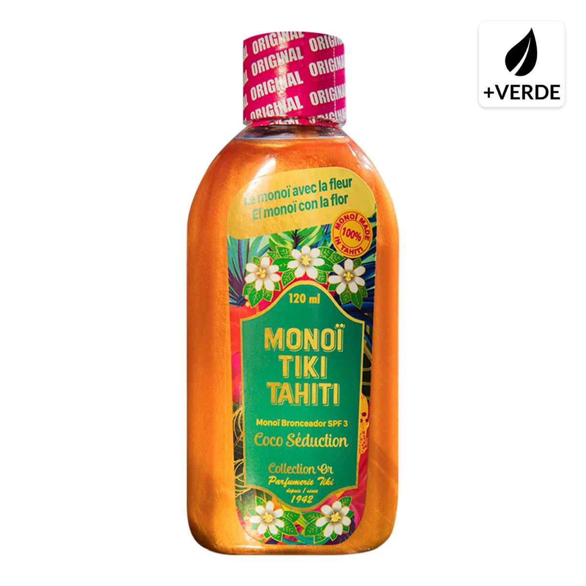 MONOI TIKI TAHITI - Bronceador Coco Seduction Oro 120 ml MONOI Monoi Tiki Tahiti