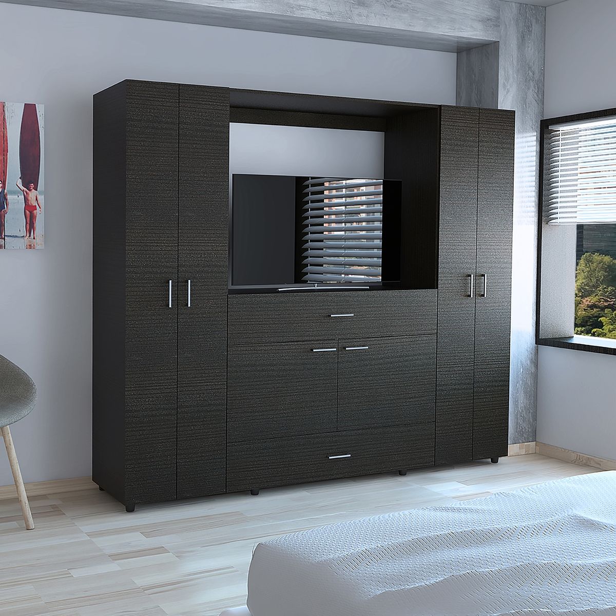 TUHOME - Clóset 7 Puertas 1 Cajón Manila Tuhome