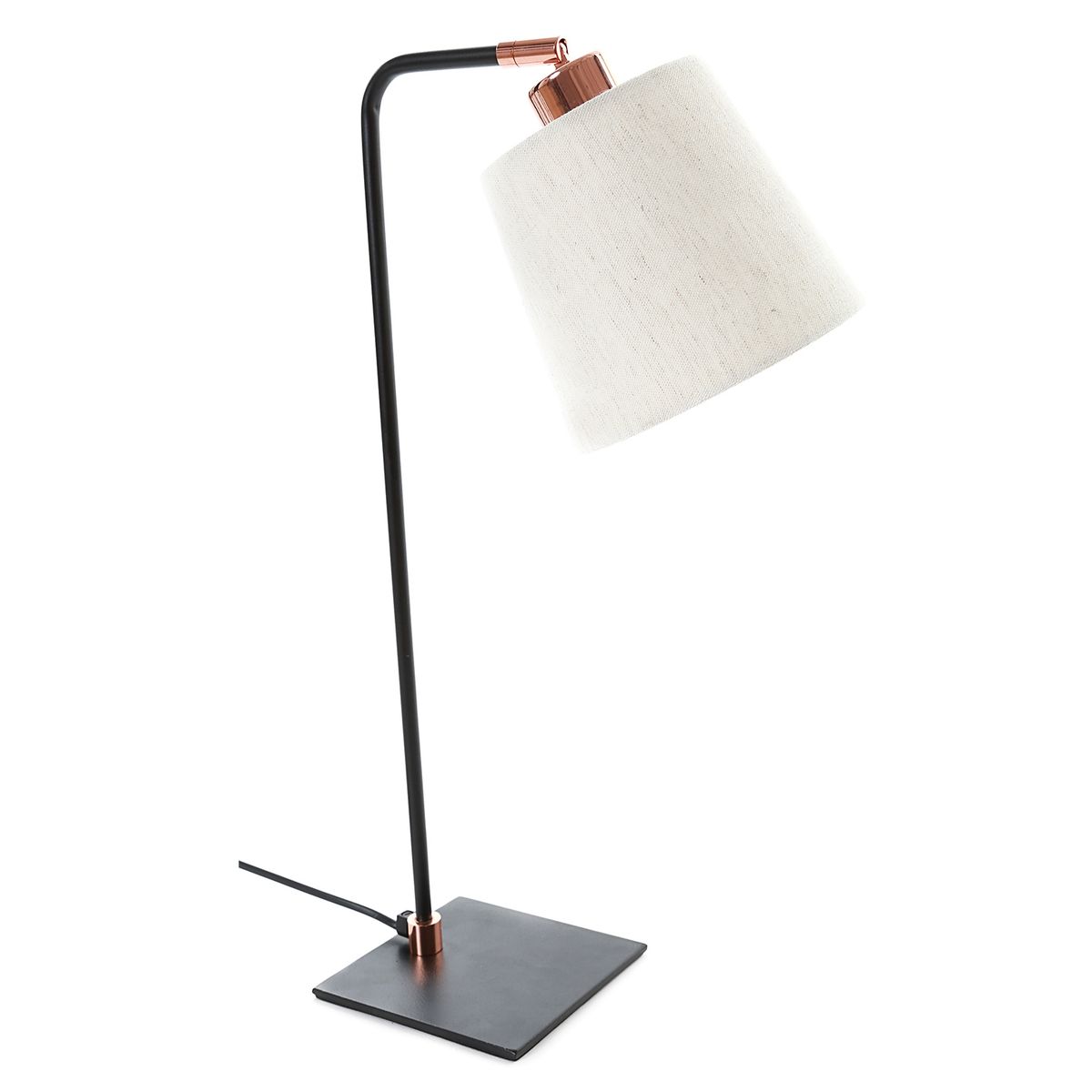 DISEÑO 3 - Lámpara Velador Negra Cobre Diseño 3