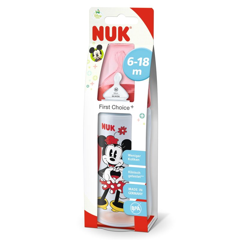 NUK - Mamadera 300 Ml Silicona Mickey Nuk