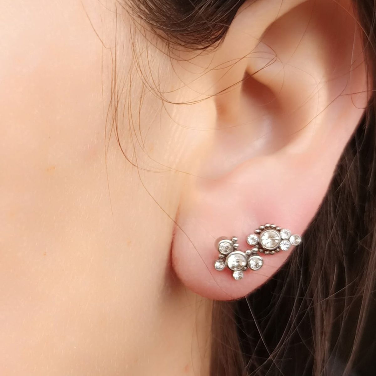 ELBAULDEJUMA - Piercing Tragus Conch Labret tuerca Bindi Hipoalergénico Unidad