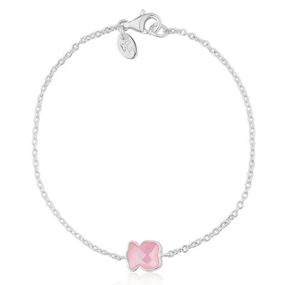Imagen 2 del producto Pulsera De Plata Con Cuarzo Rosa Mujer
