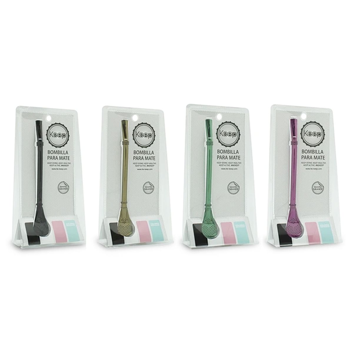 KEEP - Bombilla Mate Grande Keep Negro