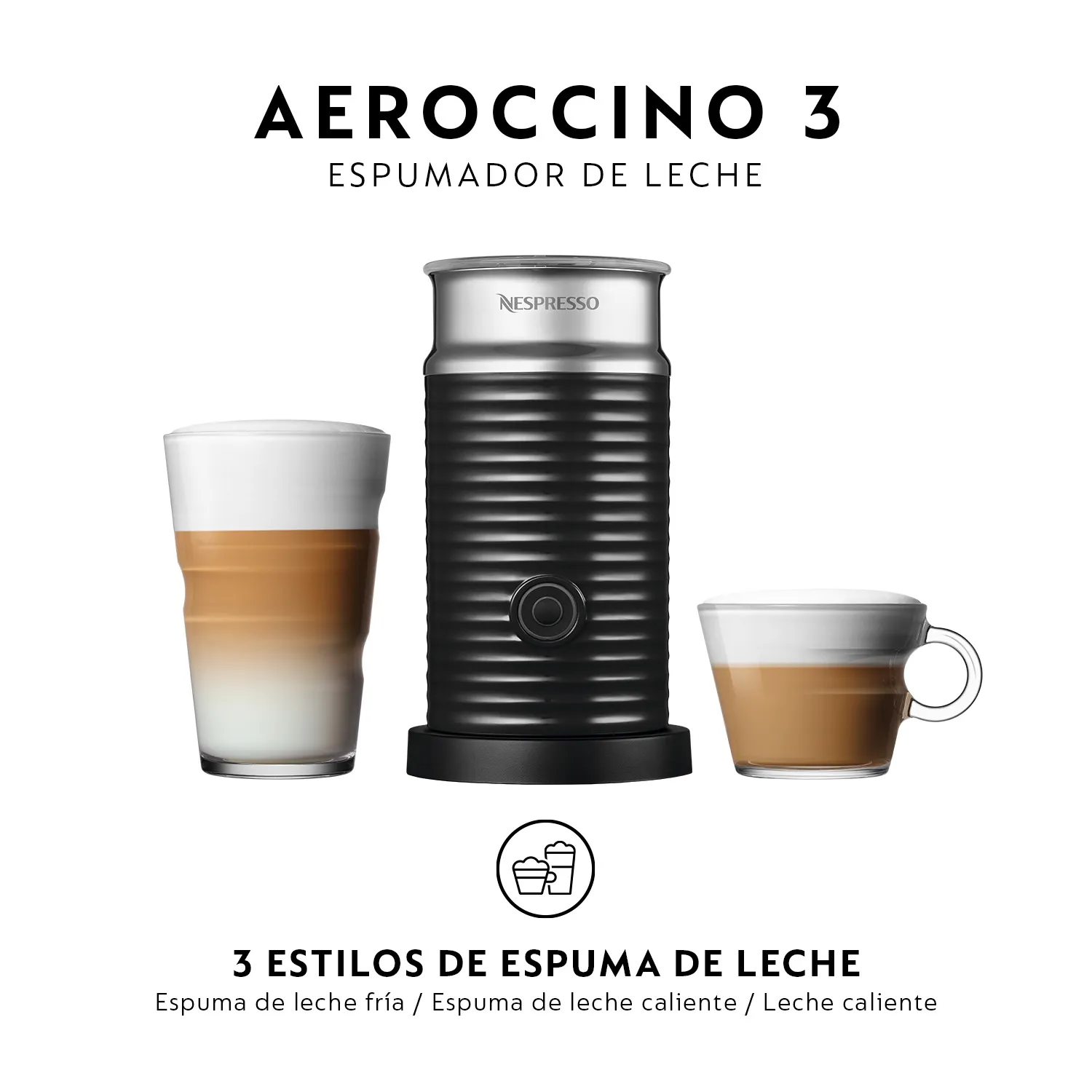 NESPRESSO Cafetera Essenza Mini C30 y Espumador de Leche Nespresso