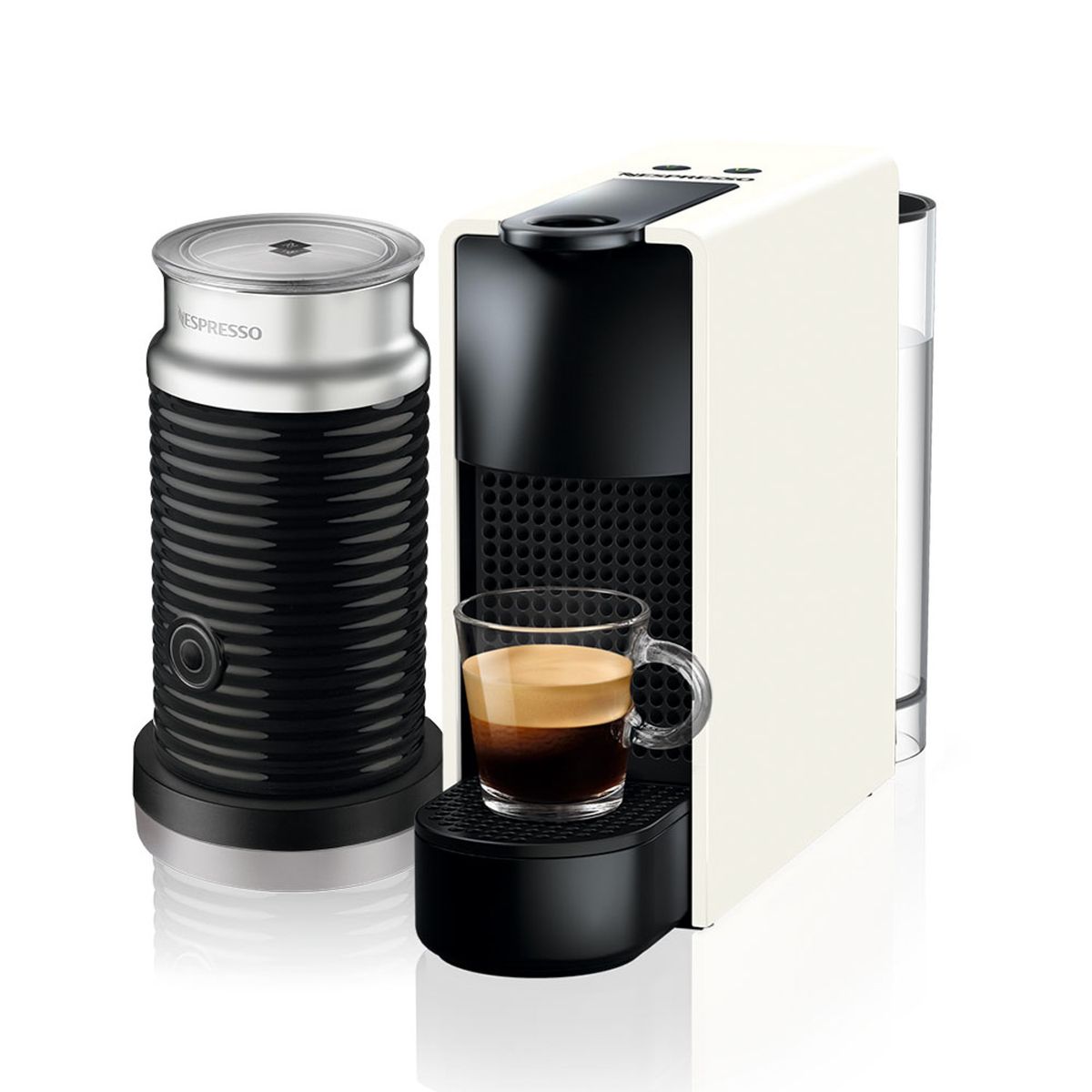 NESPRESSO - Cafetera Essenza Mini C30 y Espumador de Leche Nespresso