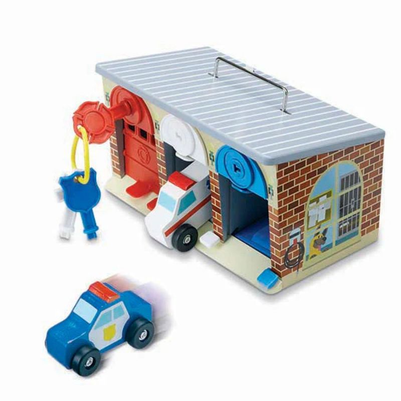 MELISSA & DOUG - Garaje Para Vehículos de Emergencia Melissa & Doug