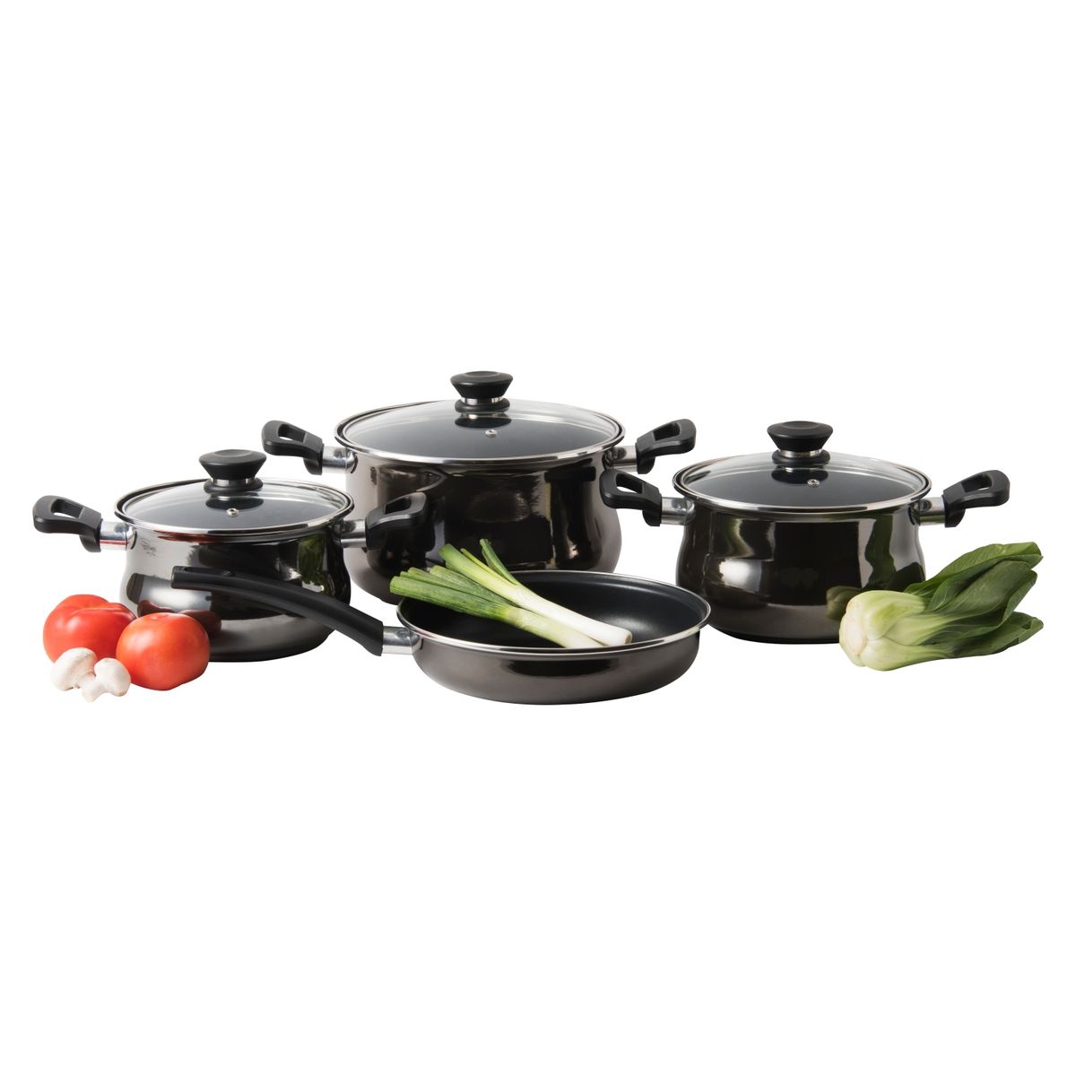 MAGEFESA - Batería de Cocina Antiadherente Zafiro 7 Piezas Magefesa