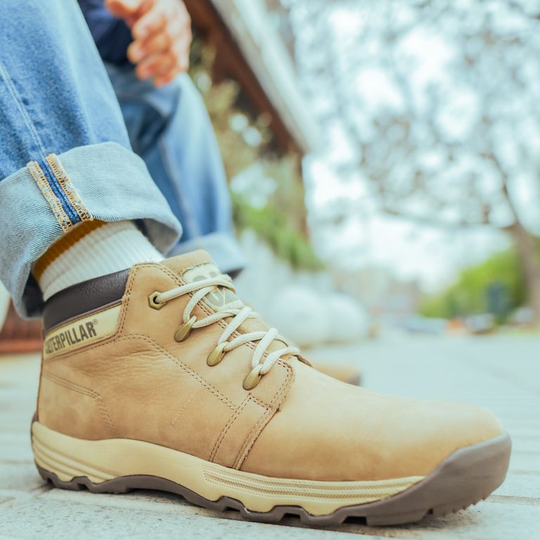 Botín Hombre Cuero Café